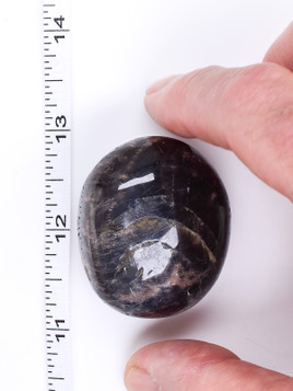 Black Moonstone Palm Stone