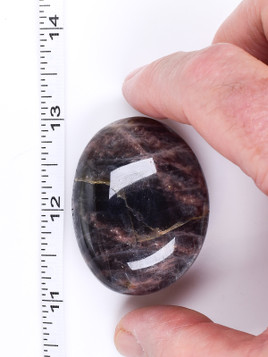 Black Moonstone Palm Stone