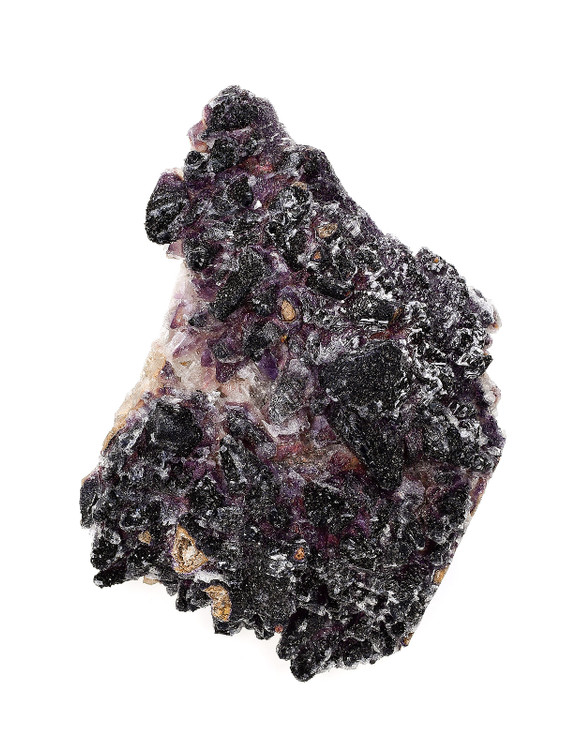 Fluorite on Dogtooth Calcite