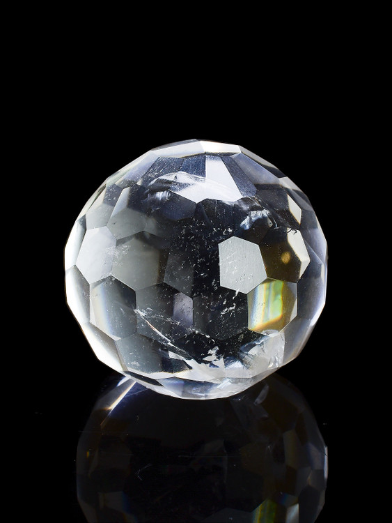 Clear Quartz Faceted Ball