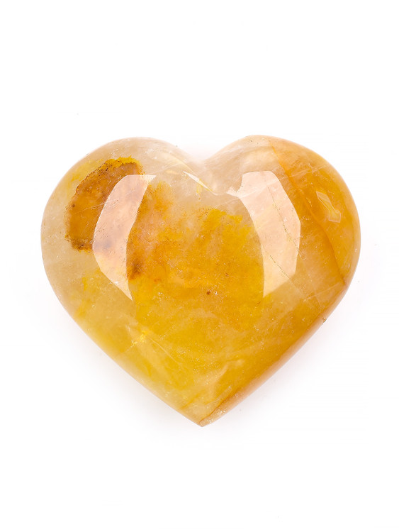 Golden Healer Quartz Heart