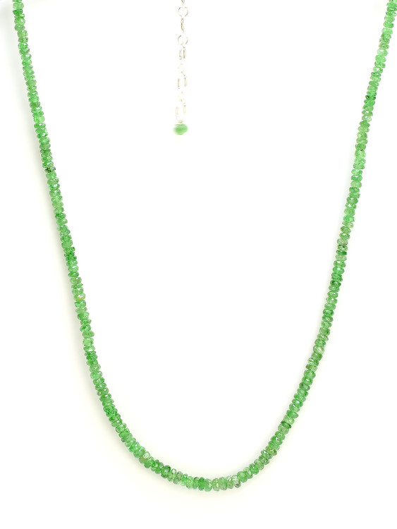 Tsavorite Faceted Beaded Necklace