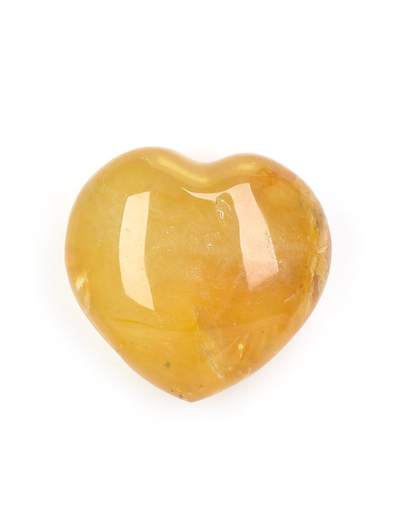 Golden Healer Quartz Heart