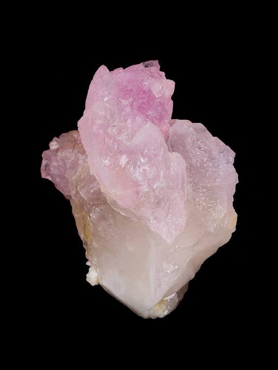 Rose Quartz Elestial on Quartz - 41-CHRIS-13 - Exquisite Crystals