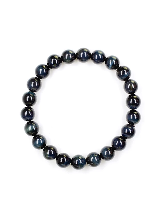 Tiger Eye Blue Bead Bracelet