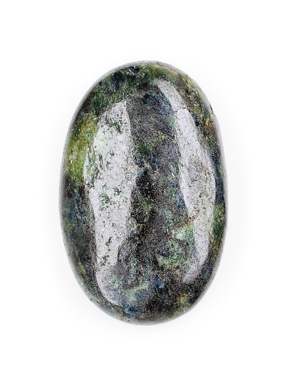 Fuchsite with Kyanite and Garnet Pocket Stone