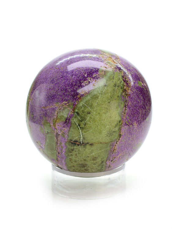 Stichtite with Serpentine Sphere