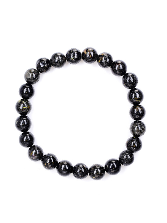 Nuummite 8 mm Bead Bracelet