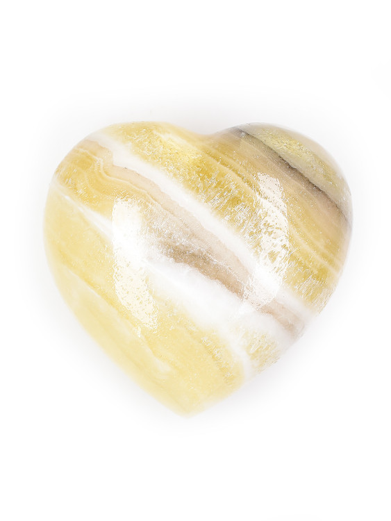Zebra Calcite Heart