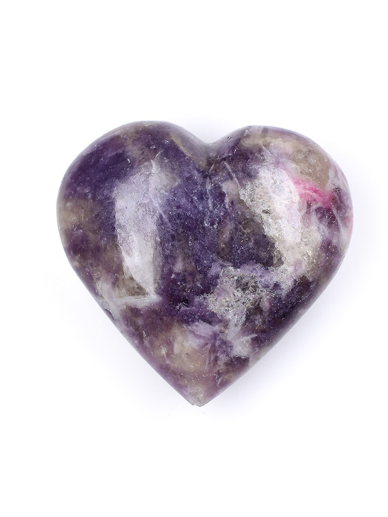 Tourmaline and Lepidolite in Quartz Heart
