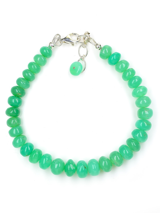 Chrysoprase Rondelle Bracelet