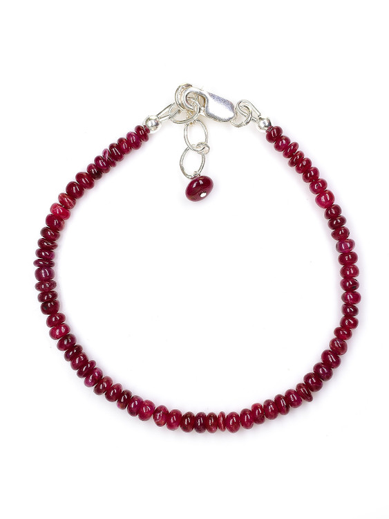 Ruby Rondelle Bracelet