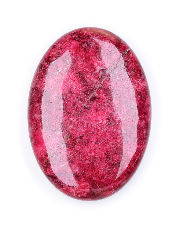 Thulite Palm Stone