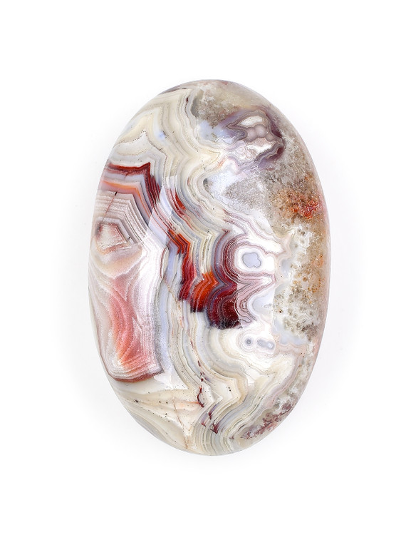 Crazy Lace Agate Palm Stone