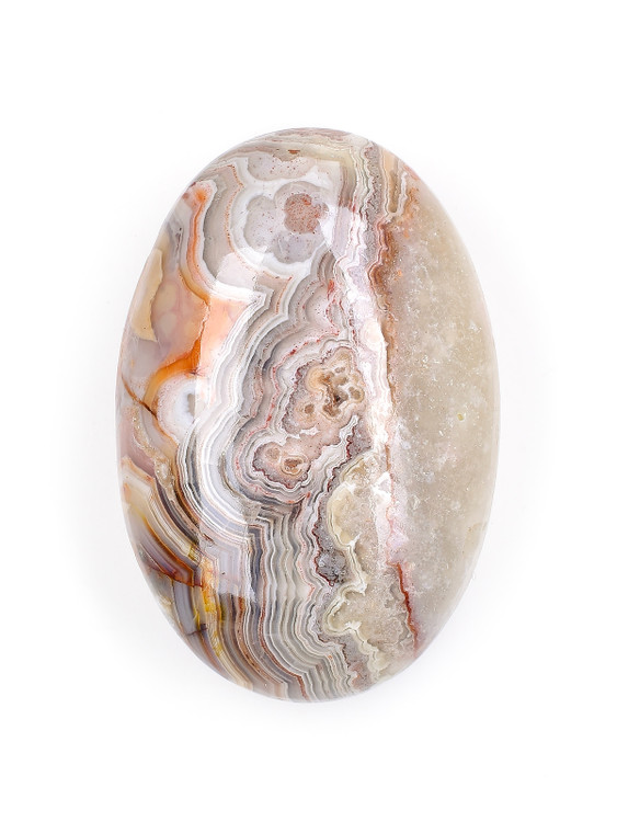 Crazy Lace Agate Palm Stone