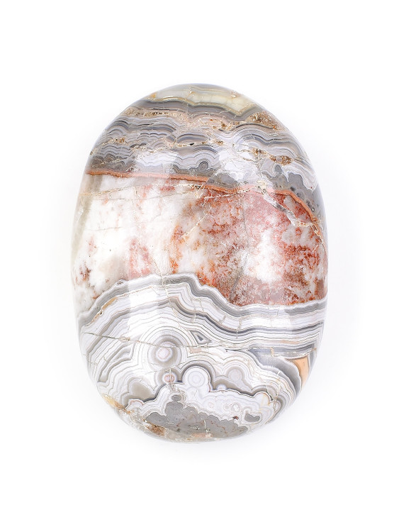 Crazy Lace Agate Palm Stone