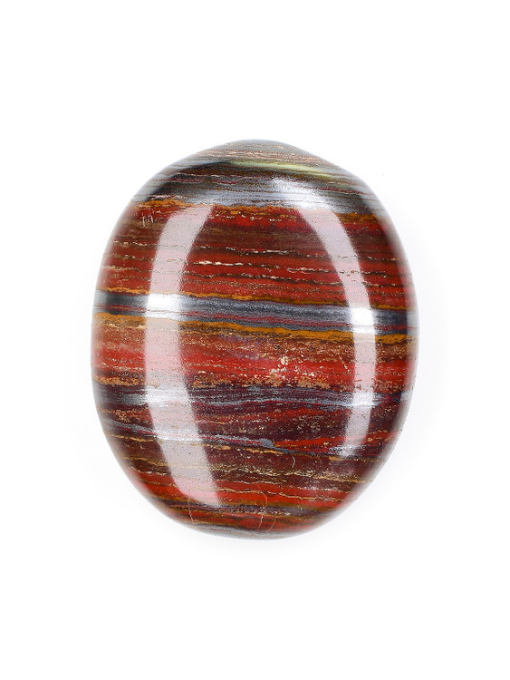 Hematite and Jasper Palm Stone