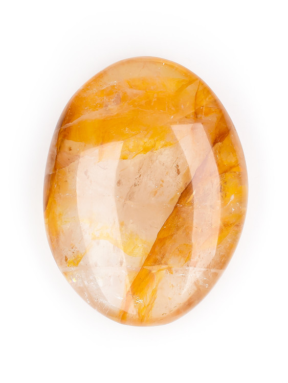 Golden Healer Quartz Palm Stone