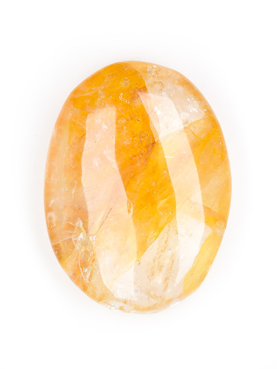 Golden Healer Quartz Palm Stone