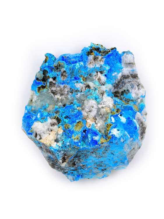 Cyanotrichite and Gibbsite
