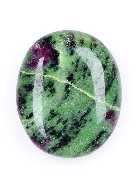 Ruby in Zoisite Palm Stone