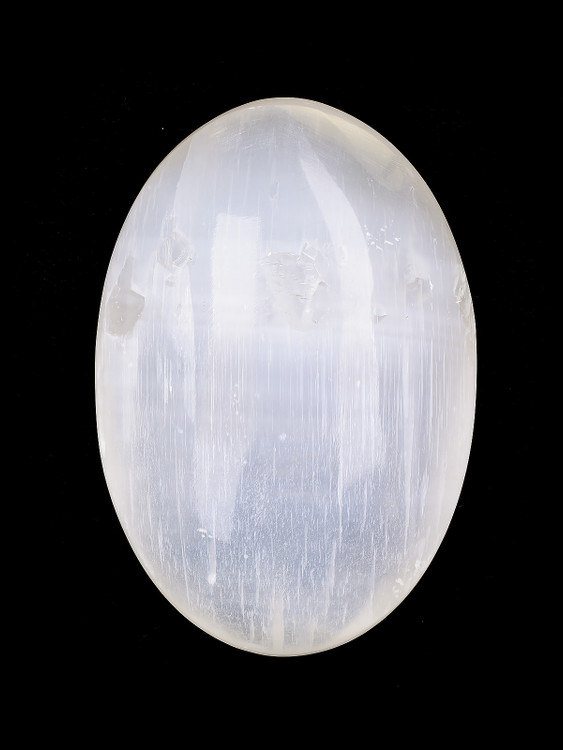 Selenite Palm Stone