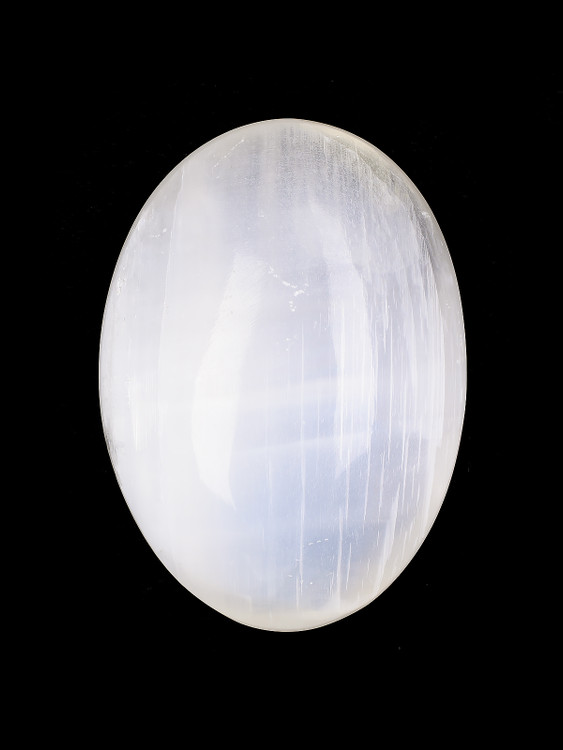 Selenite Palm Stone