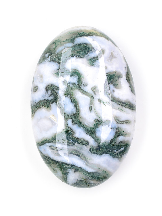 Moss Agate Palm Stone