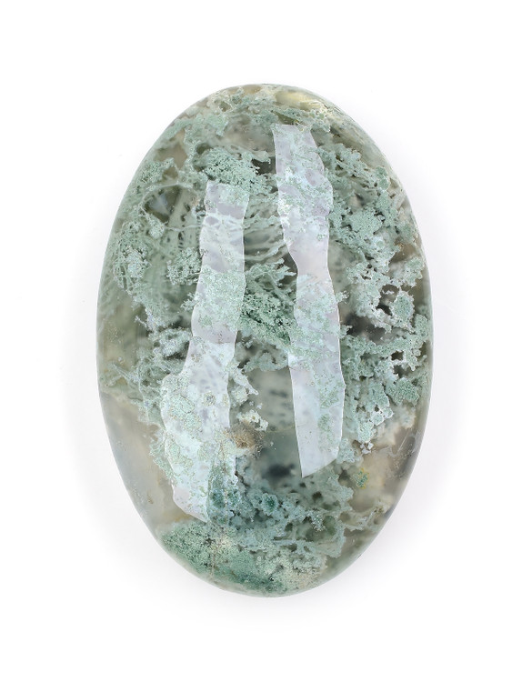 Moss Agate Palm Stone