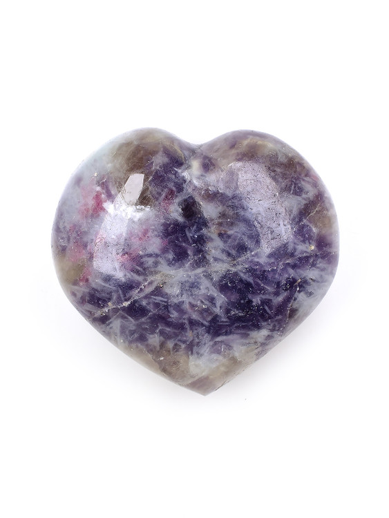 Tourmaline and Lepidolite in Quartz Heart
