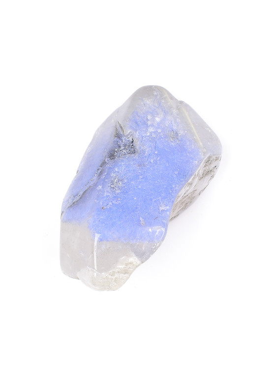 Tumbled Quartz with Dumortierite