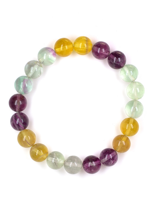 Fluorite Bead Bracelet