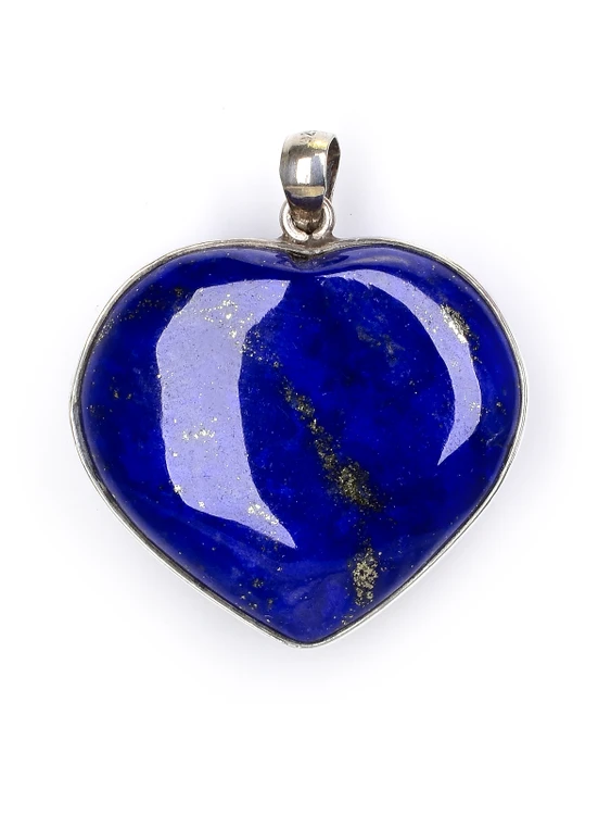 Lapis Heart Pendant - 28-HAM-06