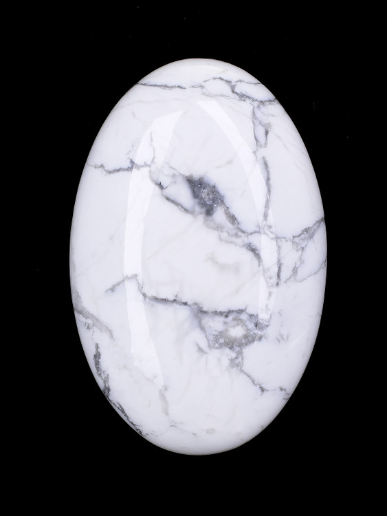 Howlite Palm Stone