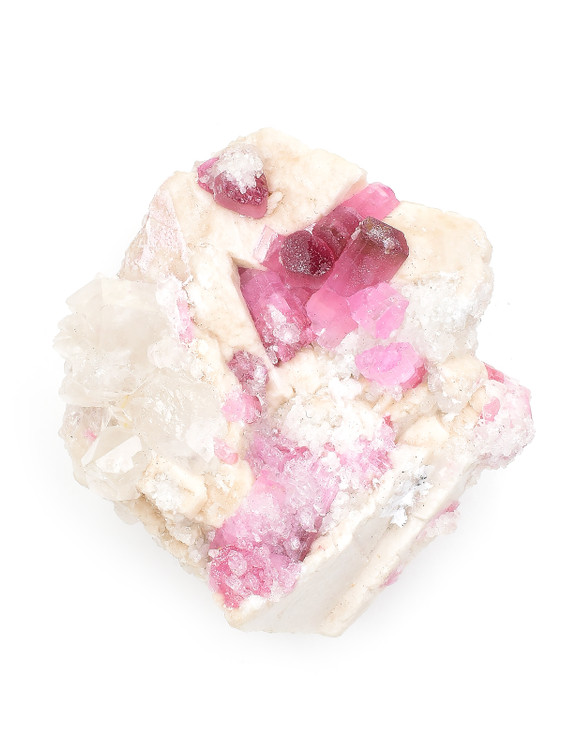 Rubellite Tourmaline Cluster