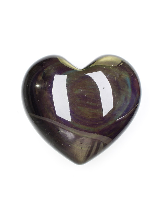 Rainbow Obsidian Heart