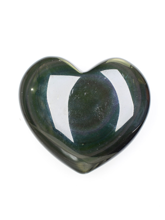 Rainbow Obsidian Heart