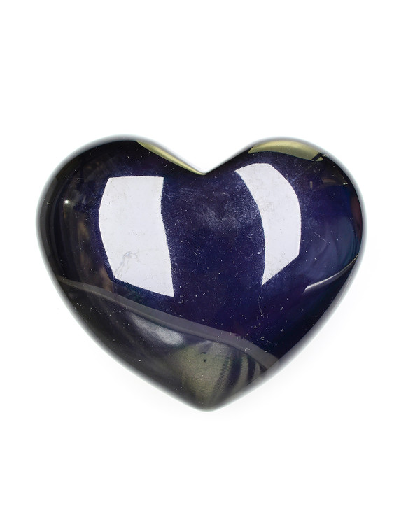 Rainbow Obsidian Heart