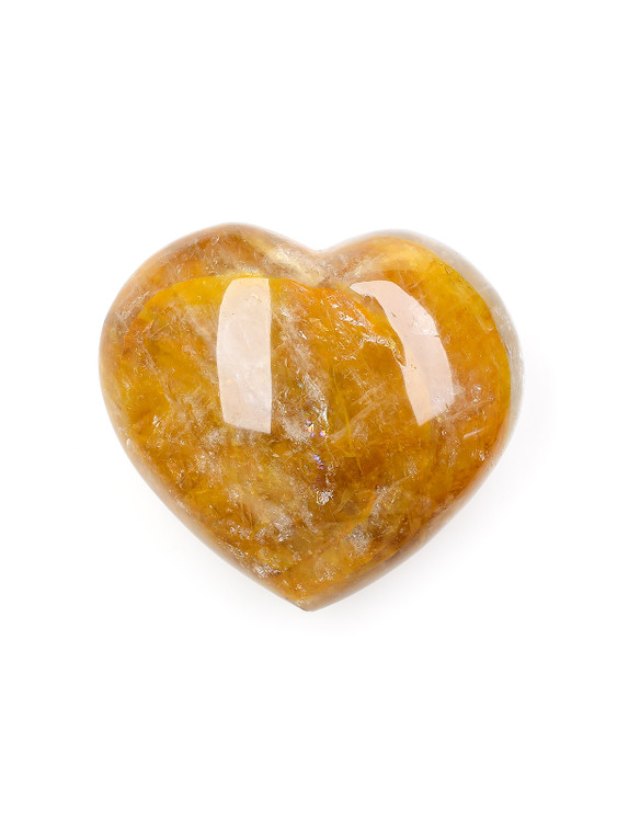 Golden Healer Quartz Heart