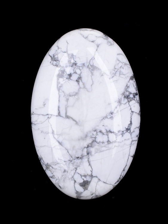 Howlite Palm Stone