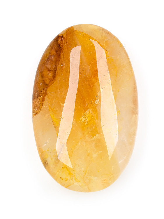 Golden Healer Quartz Palm Stone