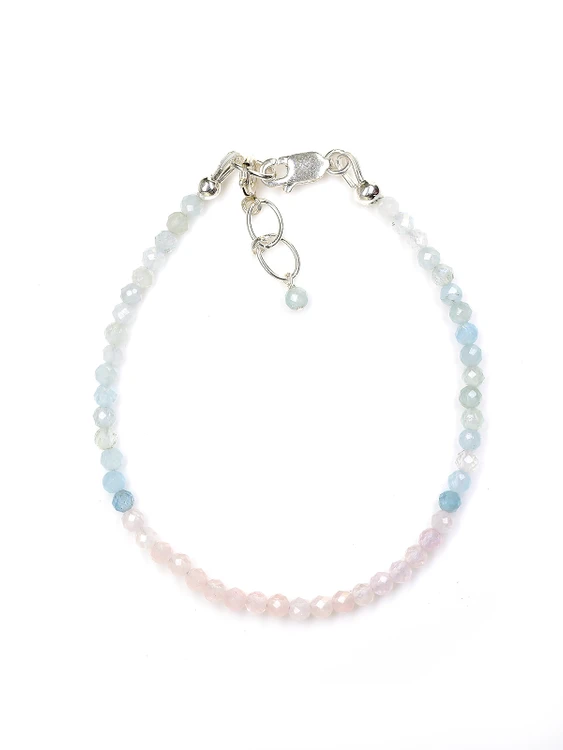 Multi Colored Beryl Mini Faceted Bracelet
