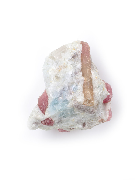 Pink Tourmaline in Quartz