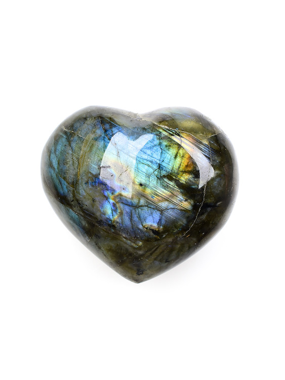 Labradorite Heart
