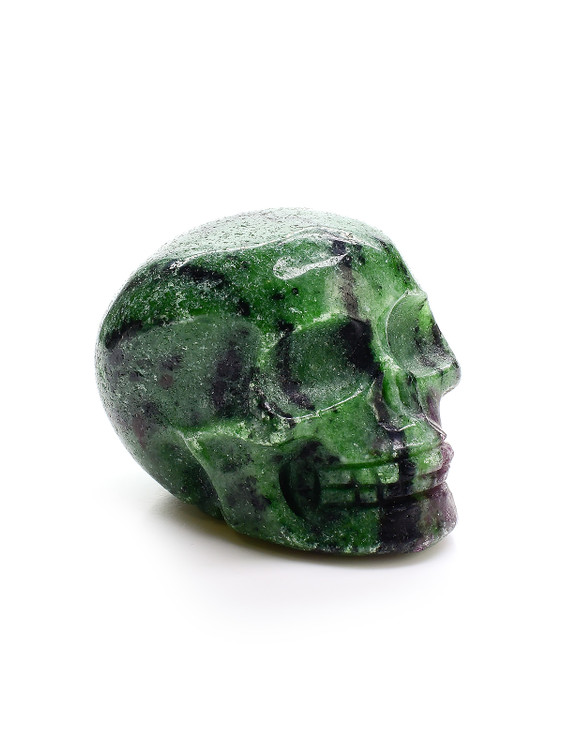 Ruby and Zoisite Crystal Skull