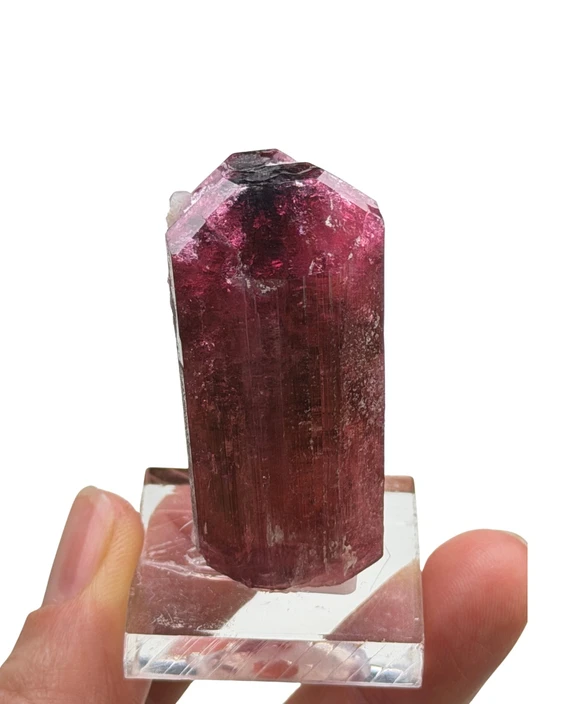 Rubellite Tourmaline Crystal - CR1