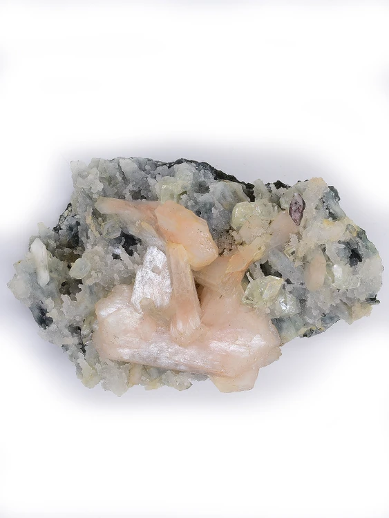 Apophyllite and Stilbite Cluster