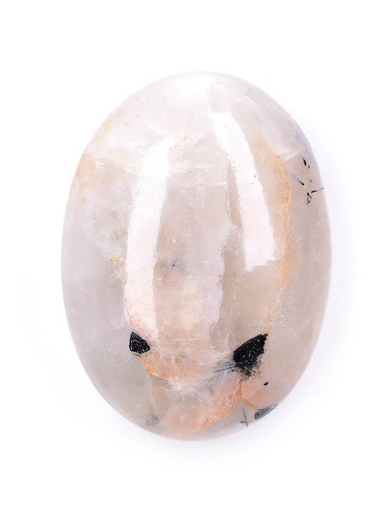 Black Tourmaline in Quartz Palm Stone - 410-ELI-48