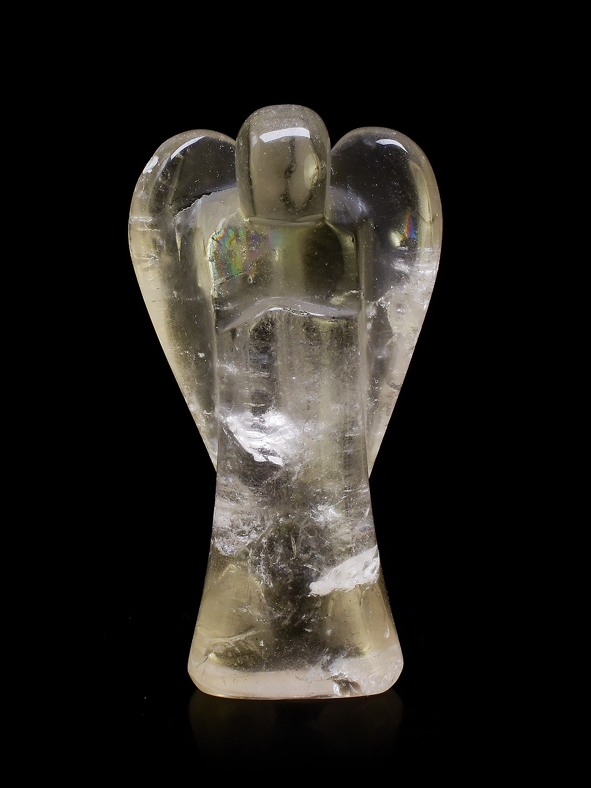 ハイクォリティ　水晶　天使　エンジェル　カービング 癒やしと愛のエンジェル～♪ ブラジル産『天然・水晶』 天使