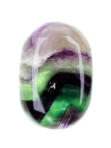 Snowflake Fluorite Palm Stone - 260-JAK-10 Photo